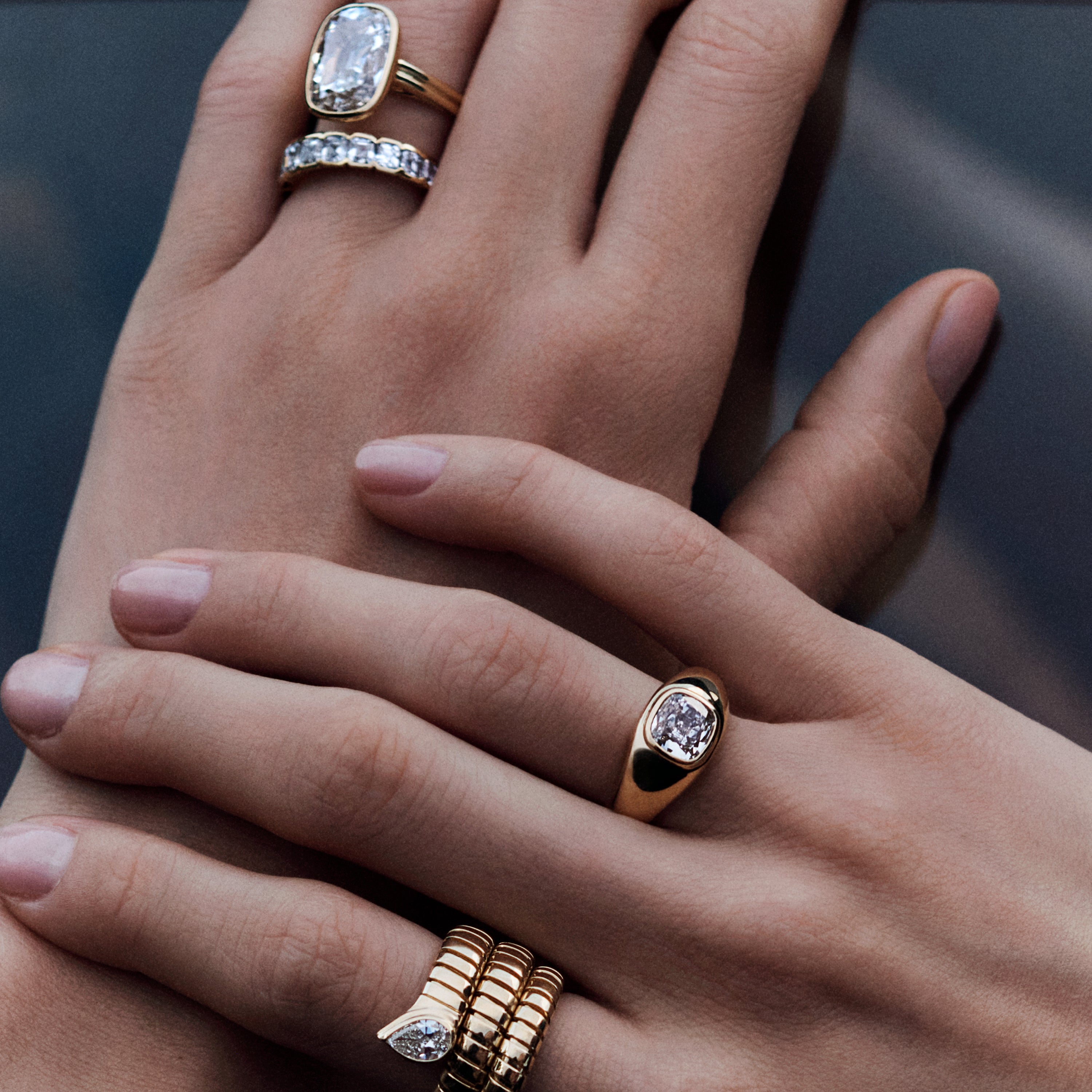 Cushion Cut Dome Ring