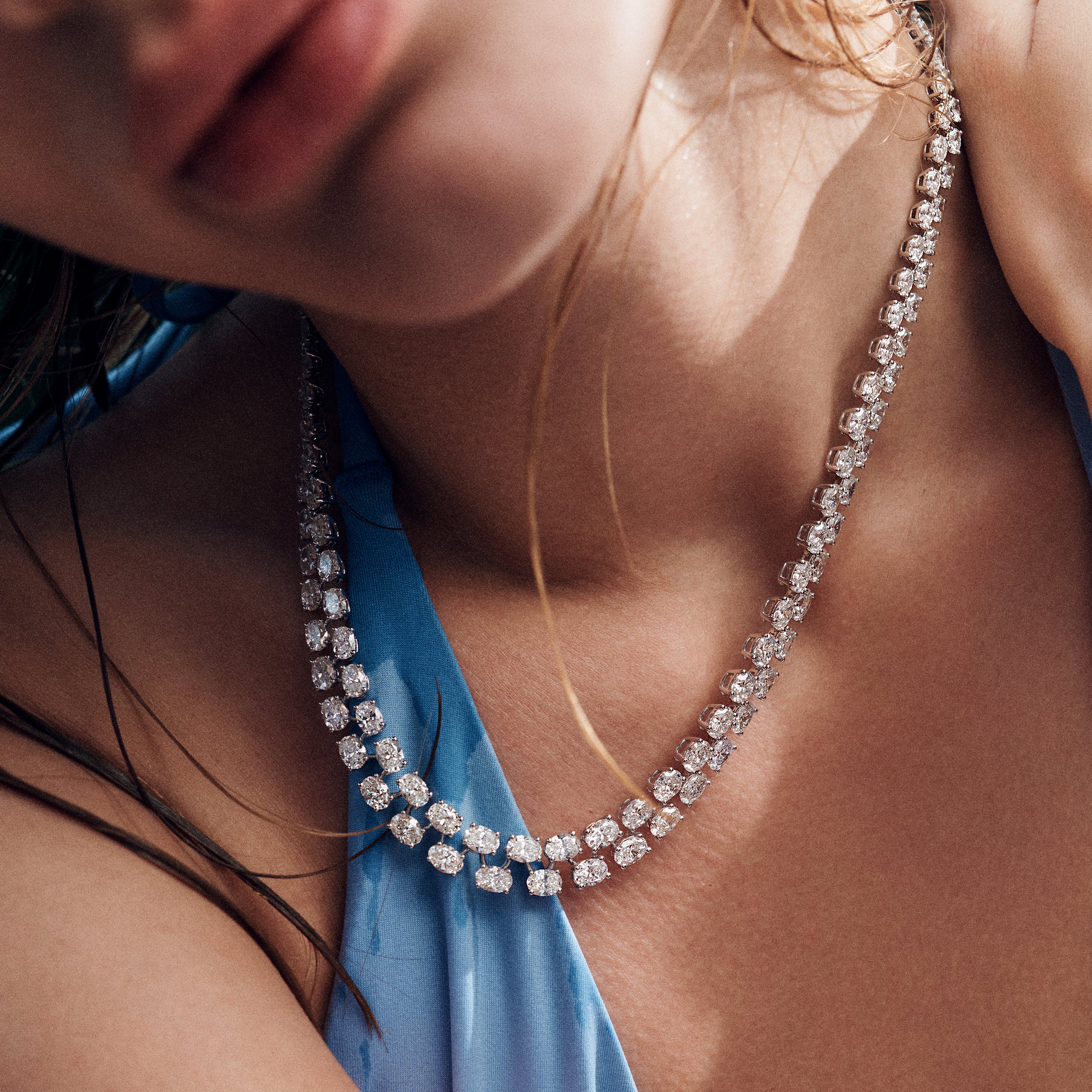 Riviera Oval Diamond Necklace