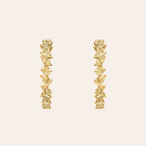 Fancy Yellow Multi-Shape Hoops