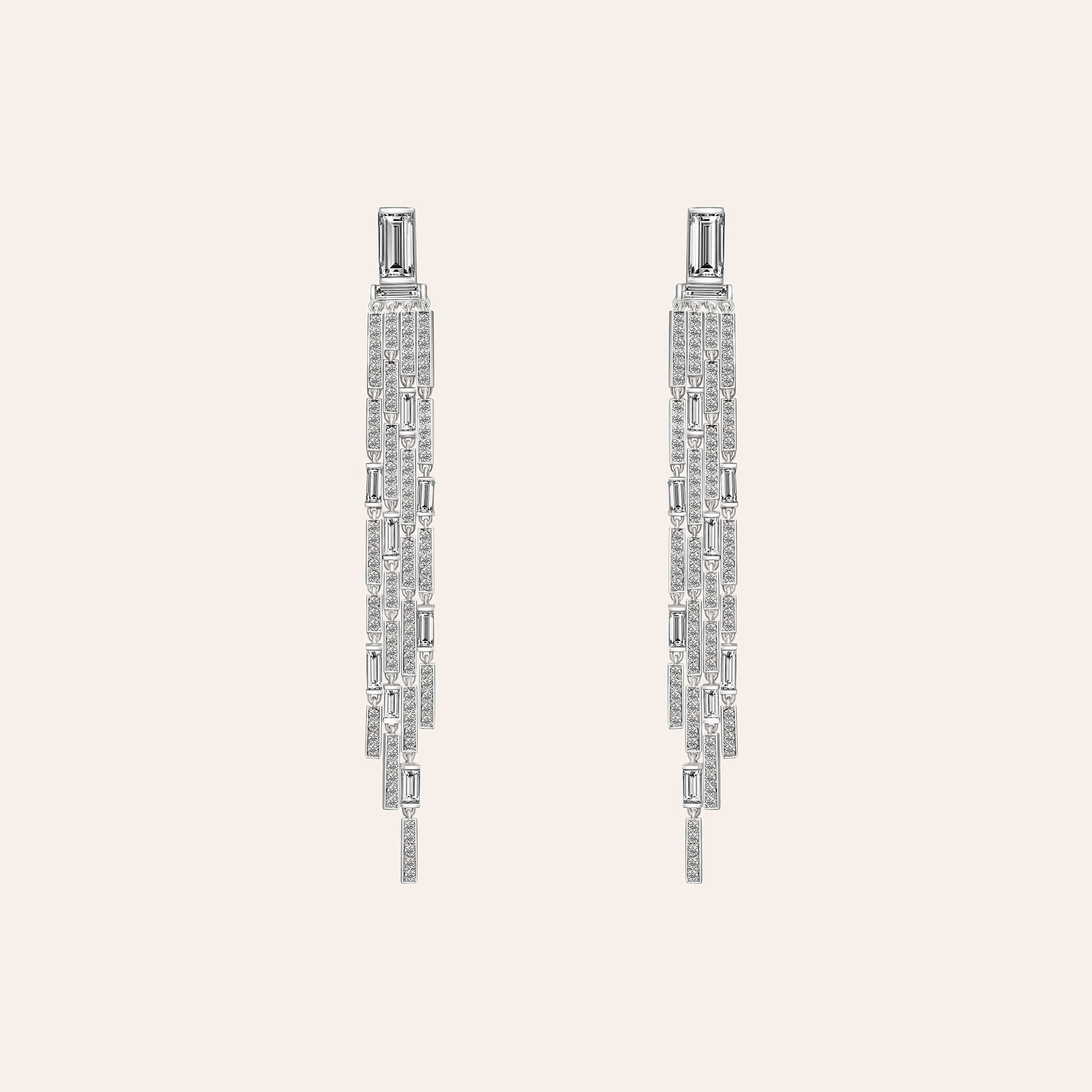 Diamond Cascade Earrings