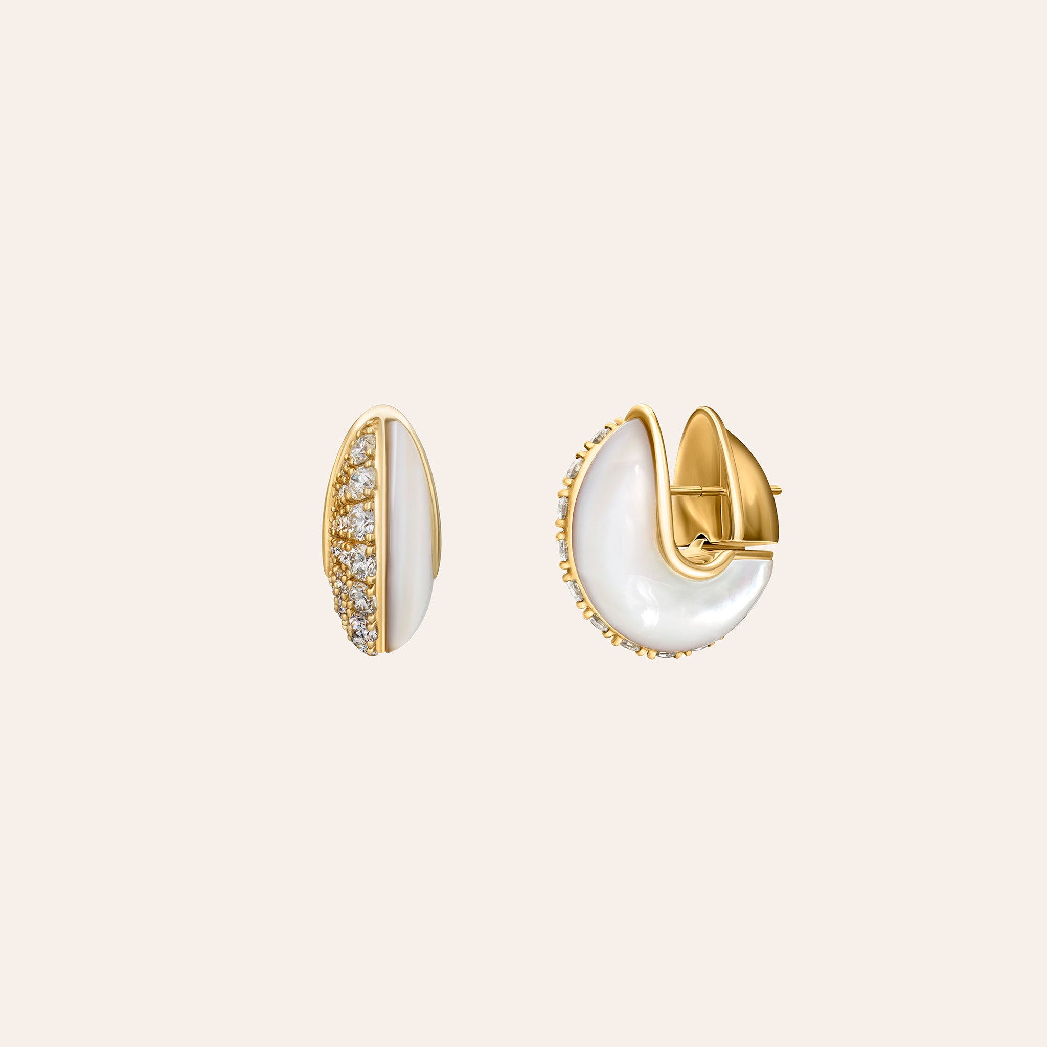 Fluid Diamonds and Stones Earrings Jewelry Fernando Jorge