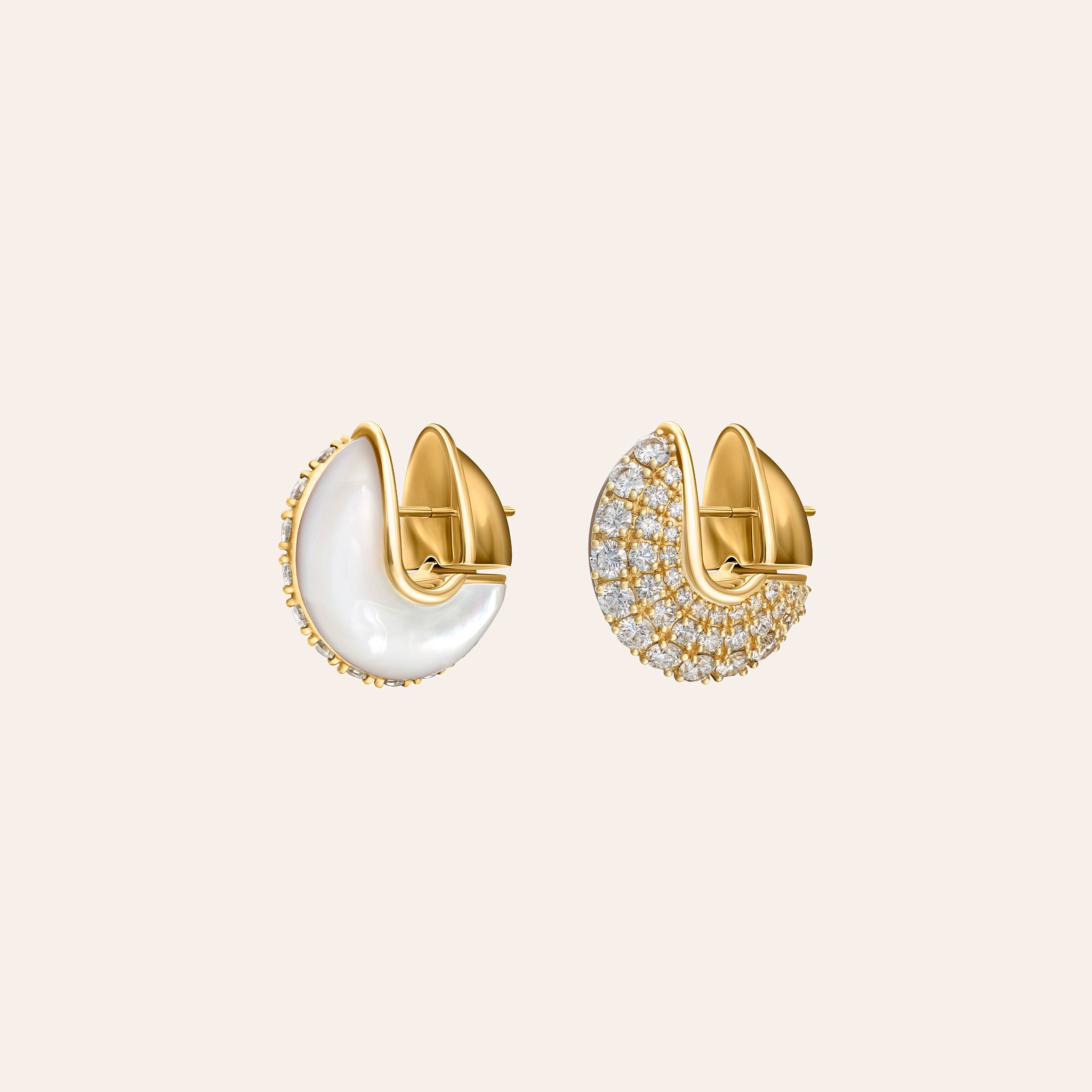 Fluid Diamonds and Stones Earrings Jewelry Fernando Jorge