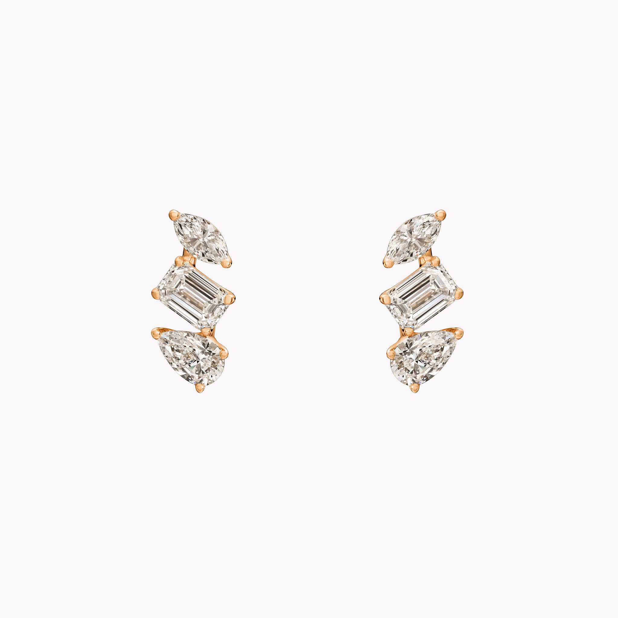 Luxe Fancy Shape Bar Studs