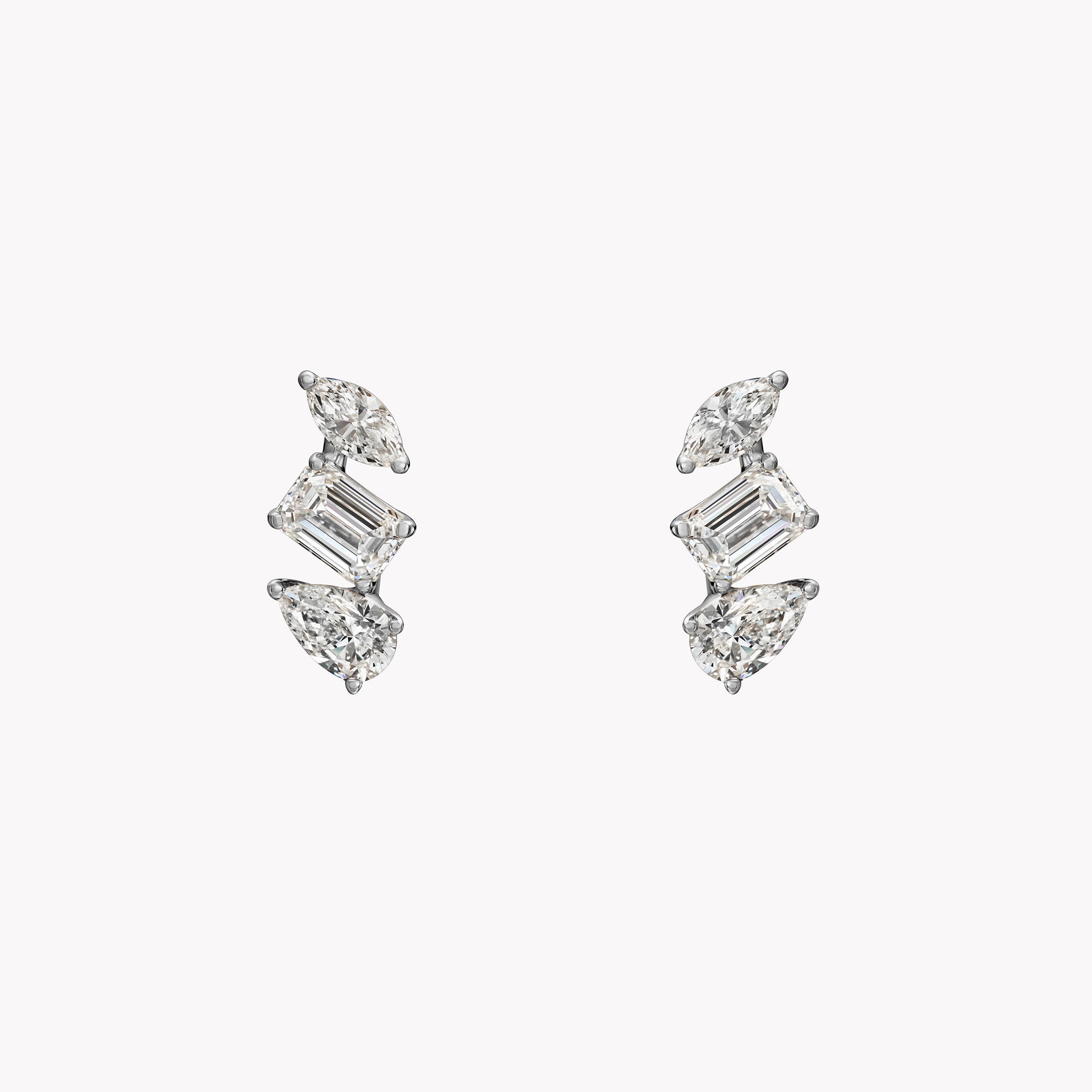 Luxe Fancy Shape Bar Studs