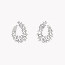 Pear & Marquise Shape Diamond Earrings