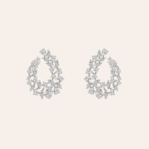 Pear & Marquise Shape Diamond Earrings