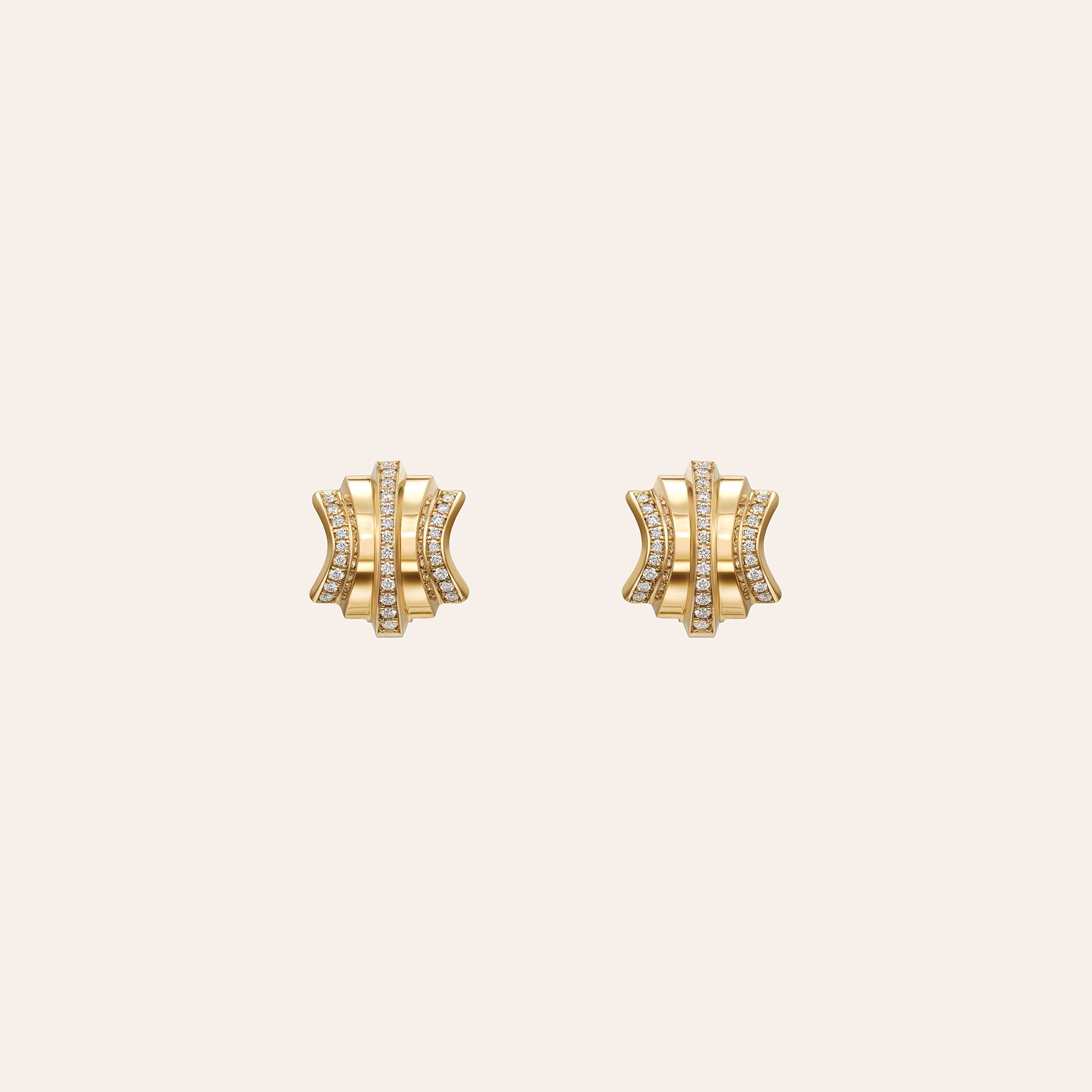 Large Fluid Staircase Scattered Earrings