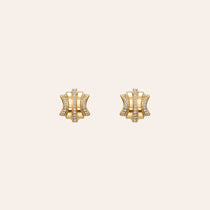 Large Fluid Staircase Scattered Earrings