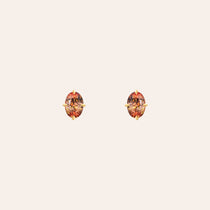 Sloane Oval Topaz Studs
