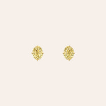 The Sloane Yellow Sapphire Oval Studs