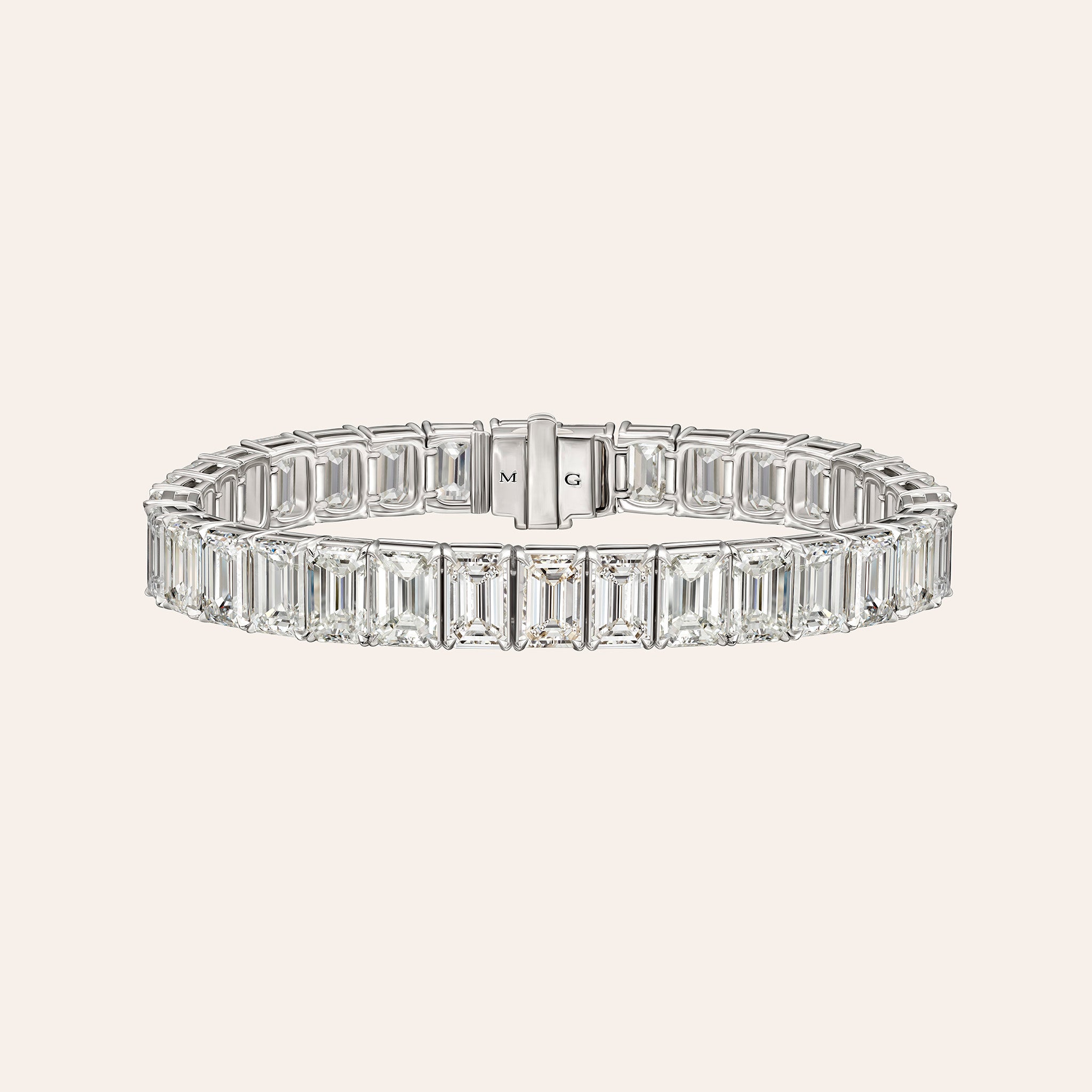 Emerald Cut Diamond Tennis Bracelet