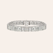 Emerald Cut Diamond Tennis Bracelet