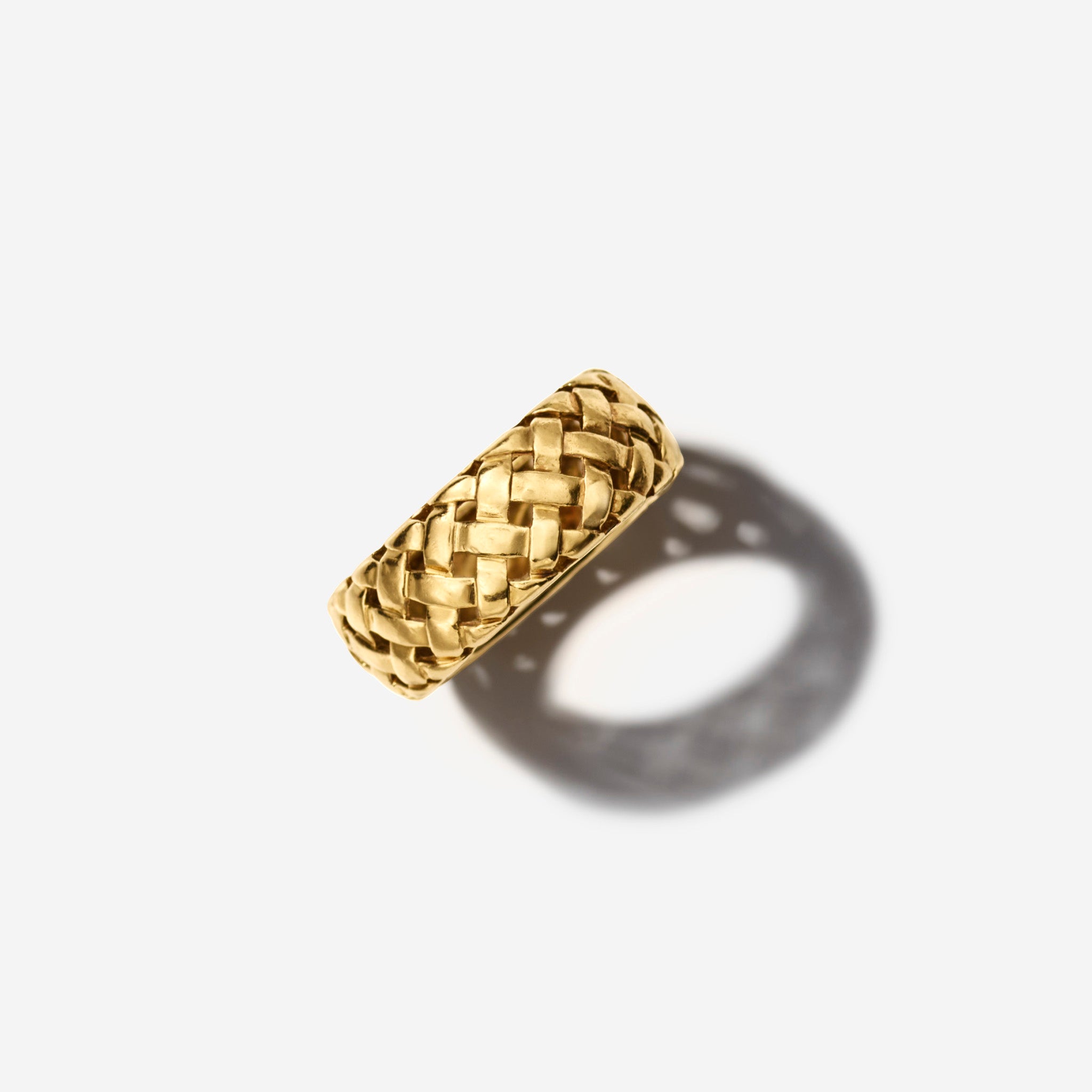Vintage Tiffany & Co. 1997 Woven Gold Band Ring