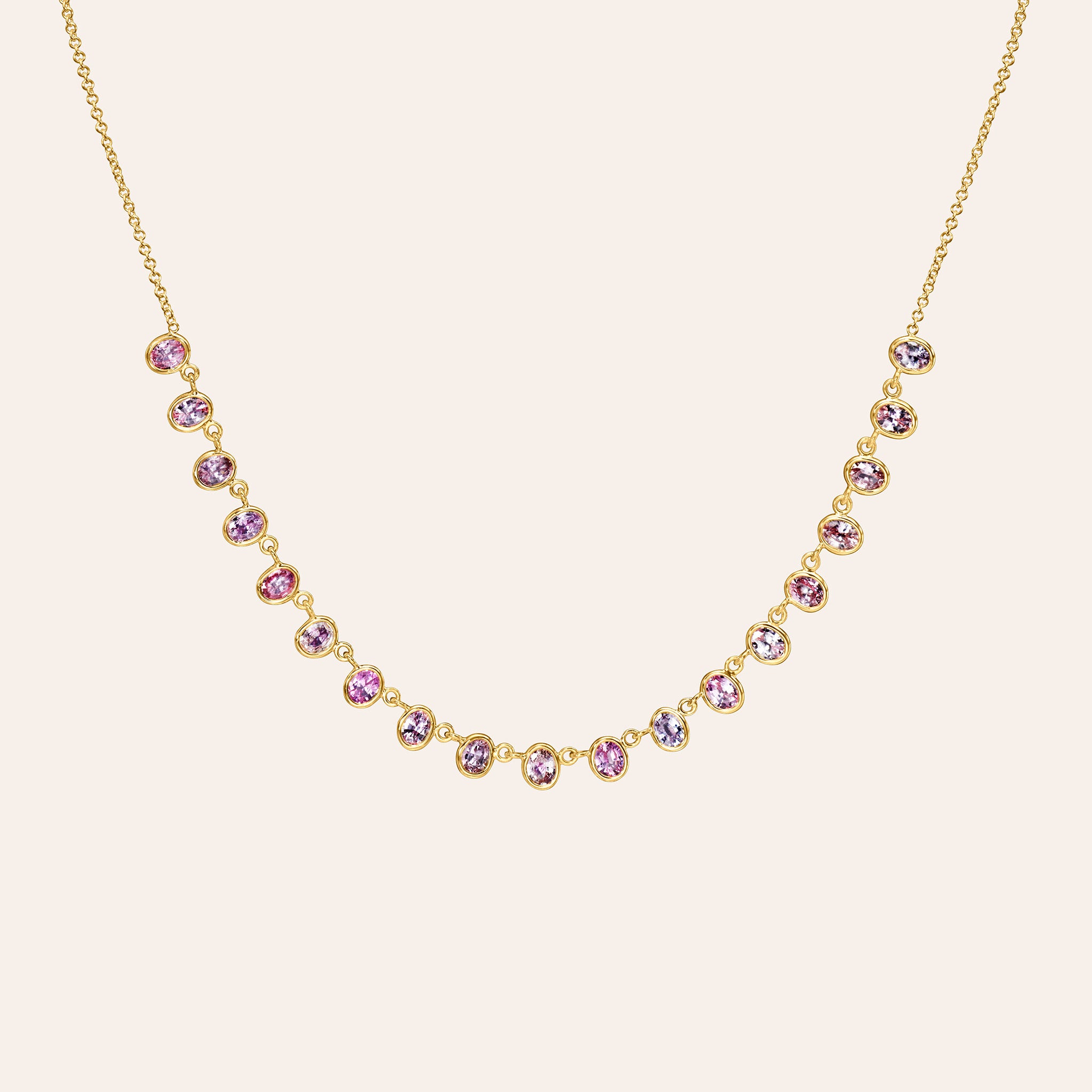 The Lena Petite Pink Sapphire Necklace