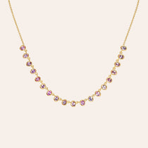 The Lena Petite Pink Sapphire Necklace