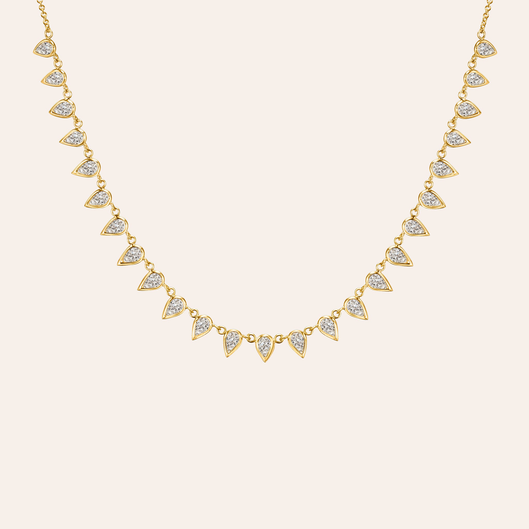 The Petite Lena Pear Shape Necklace