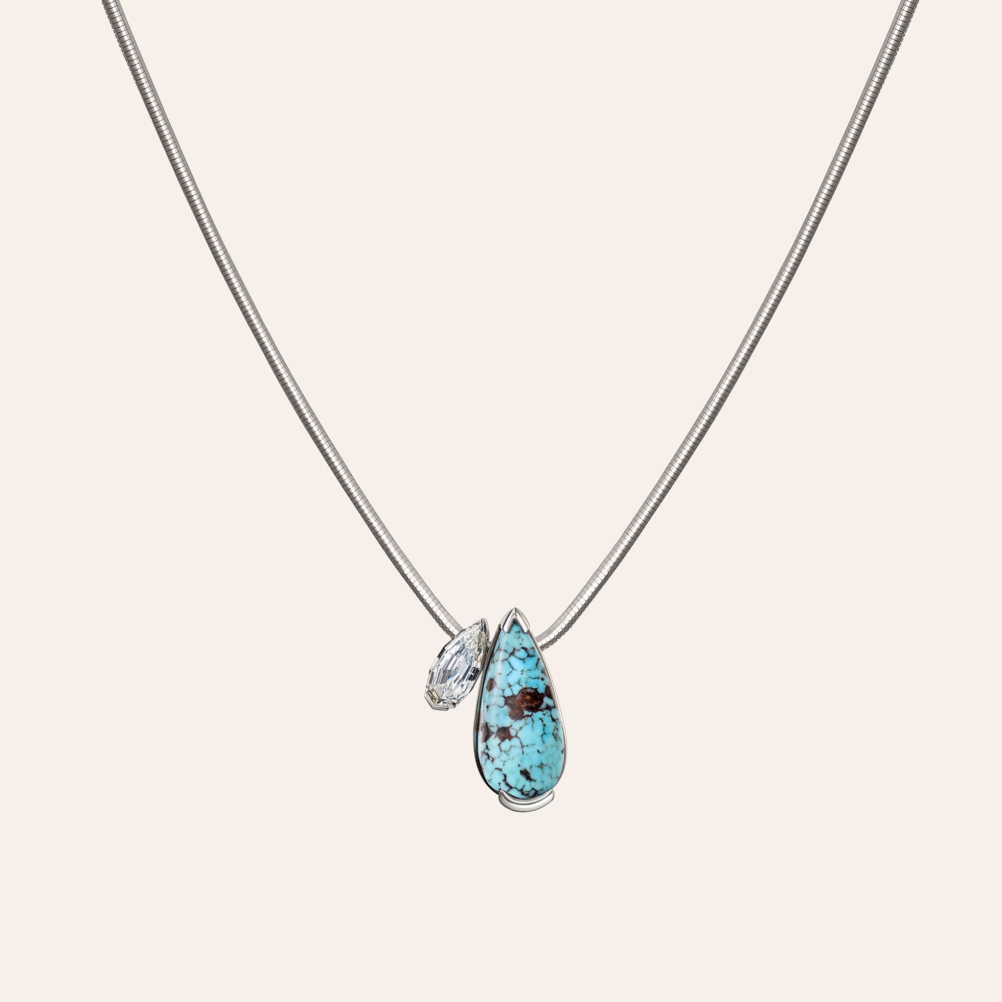 The Turquoise Muse Duo Pendant