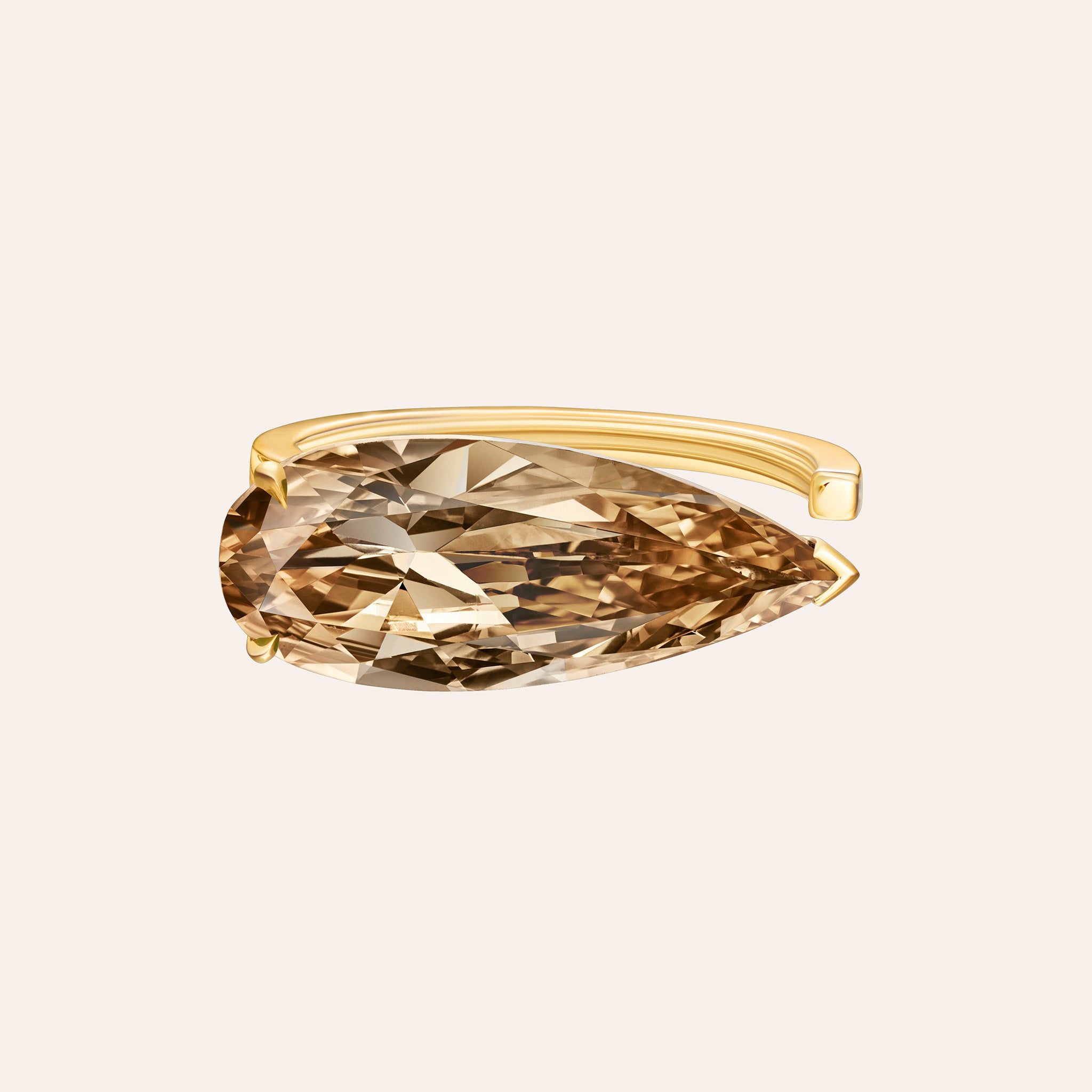The Keira Fancy Brown-Yellow Diamond Ring