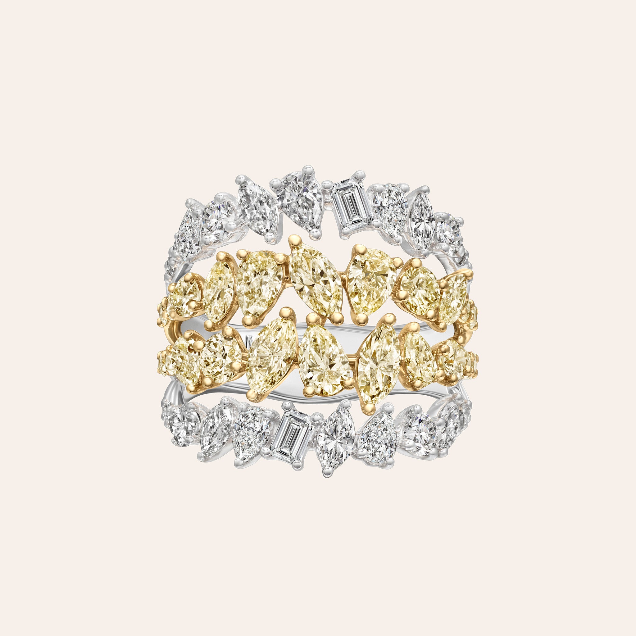 Two-Tone Multi-Shape Half Band