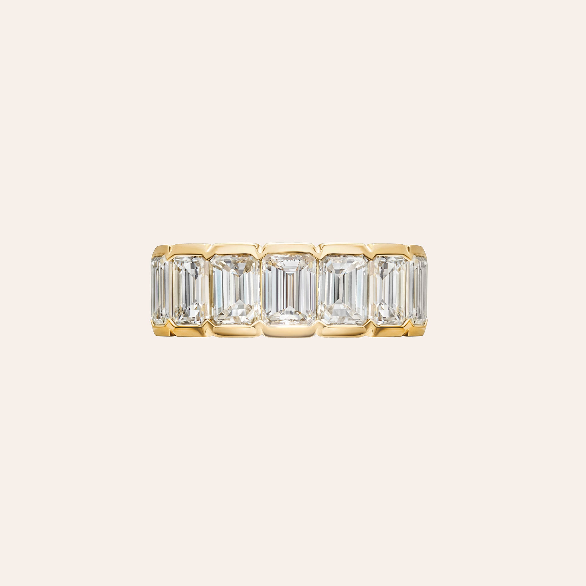 The Alexa Emerald Cut Eternity Band