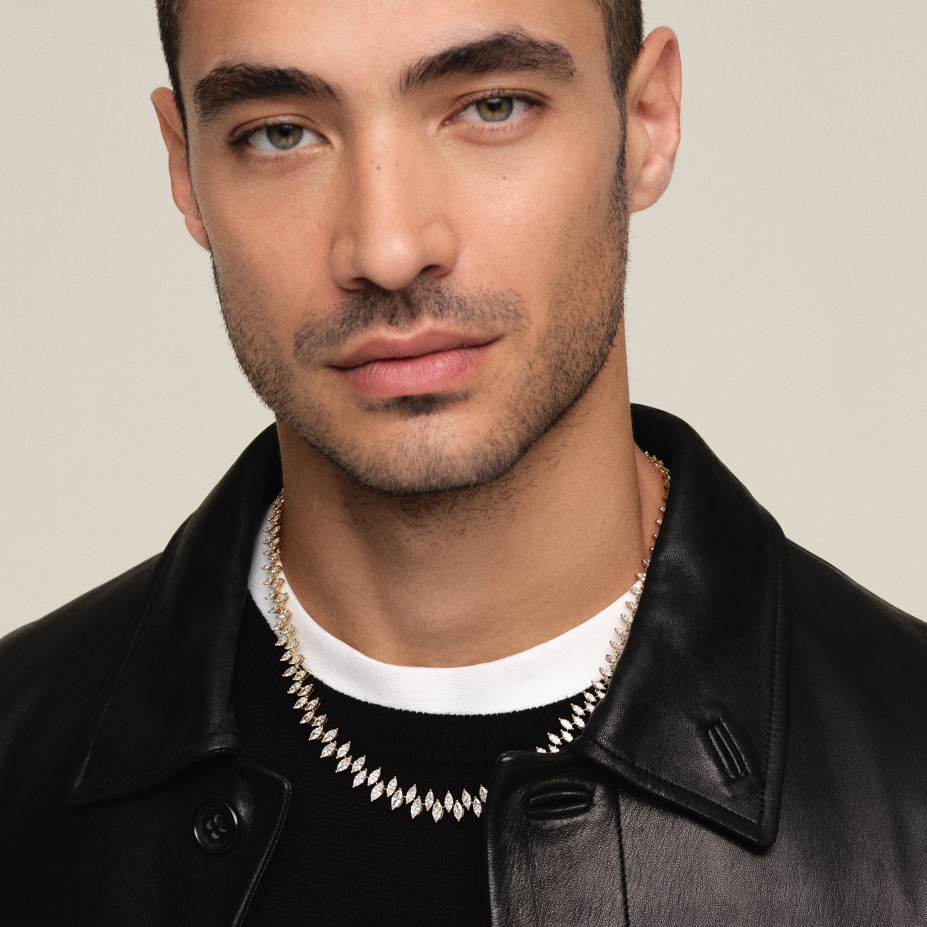 The Ferra Men's Diamond Tennis Necklace