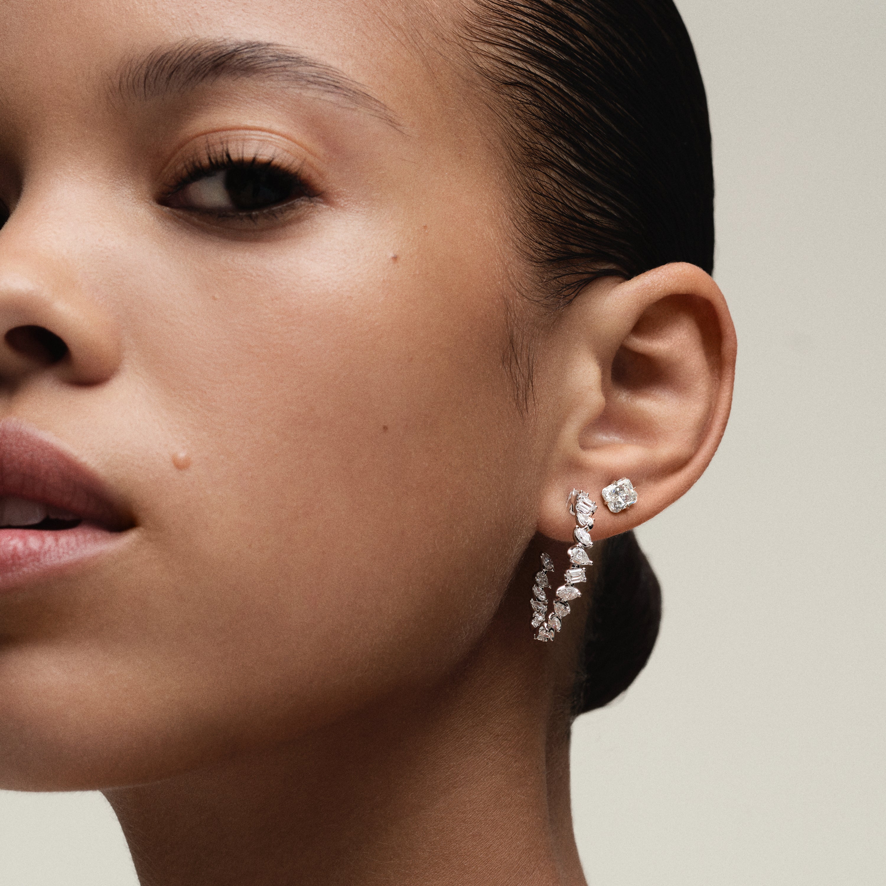 Multi-Shape In & Out Hoop Earrings