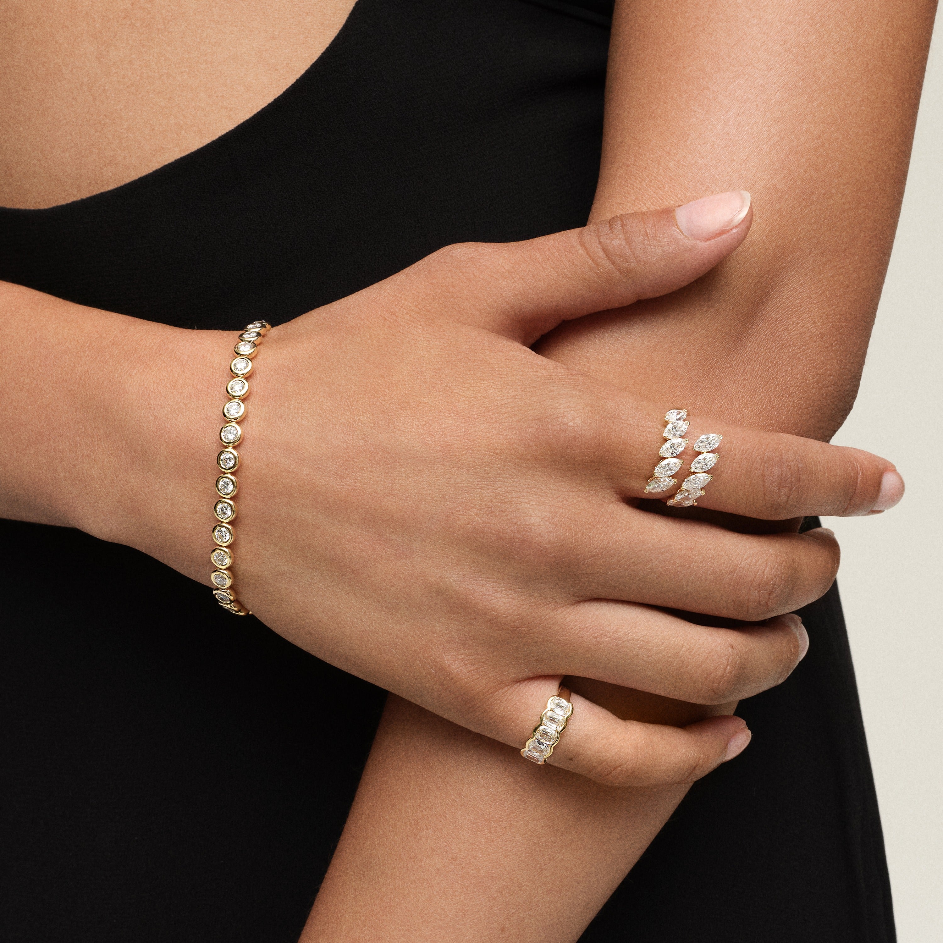 The Marquise Twist Ring