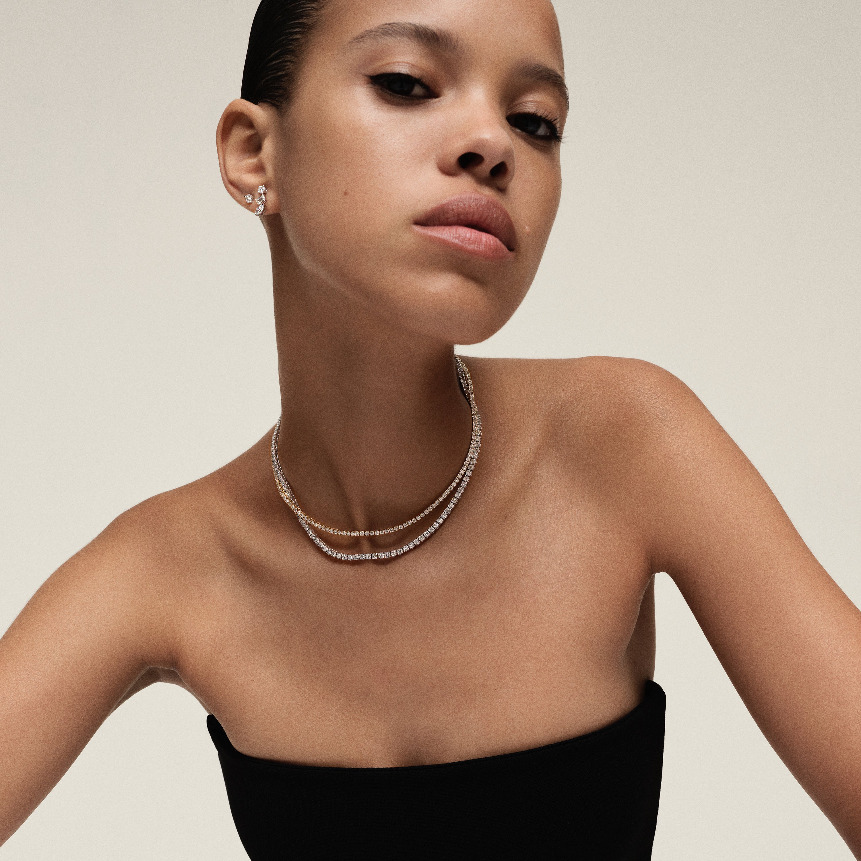 Classic Diamond Tennis Necklace