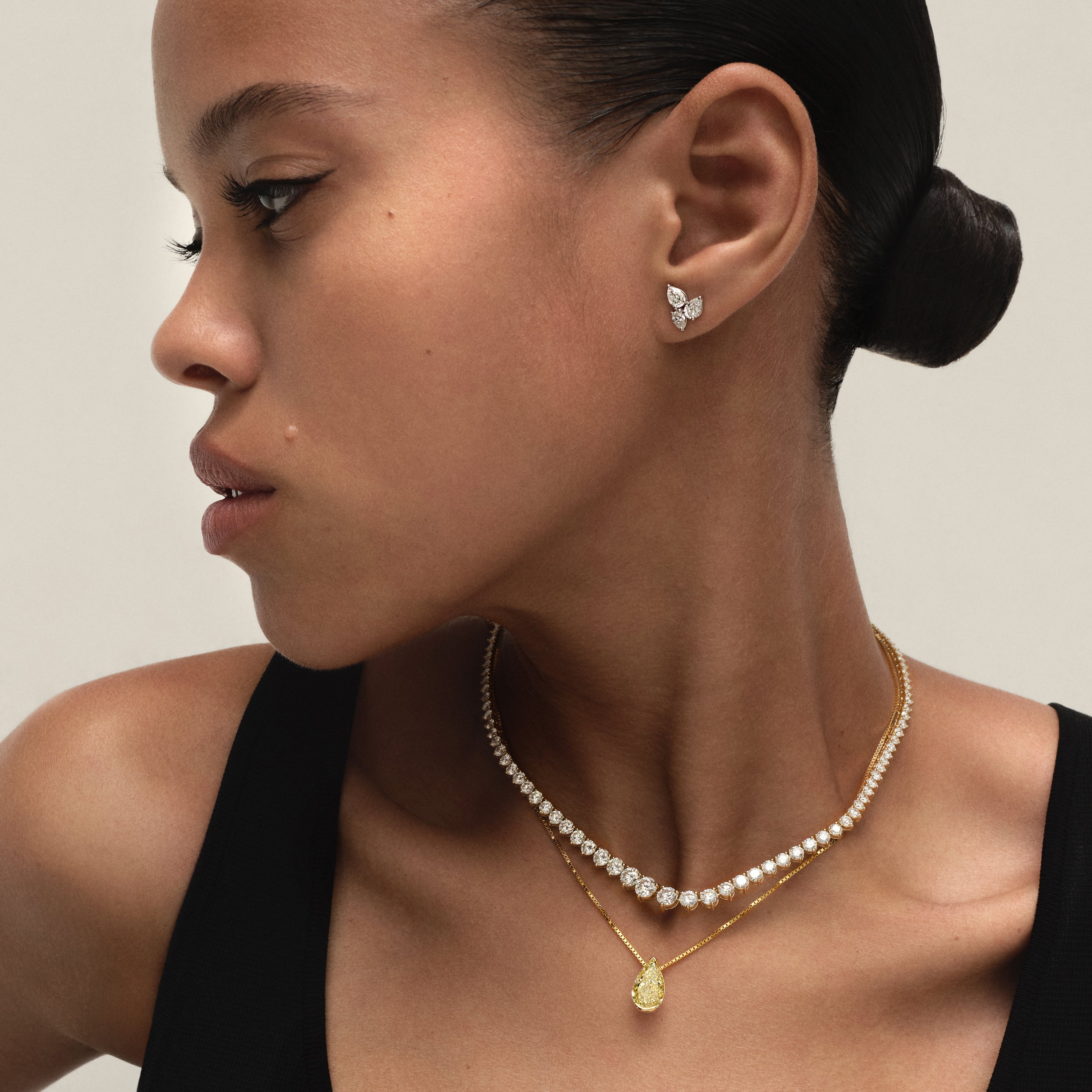 Diamond Cluster Studs