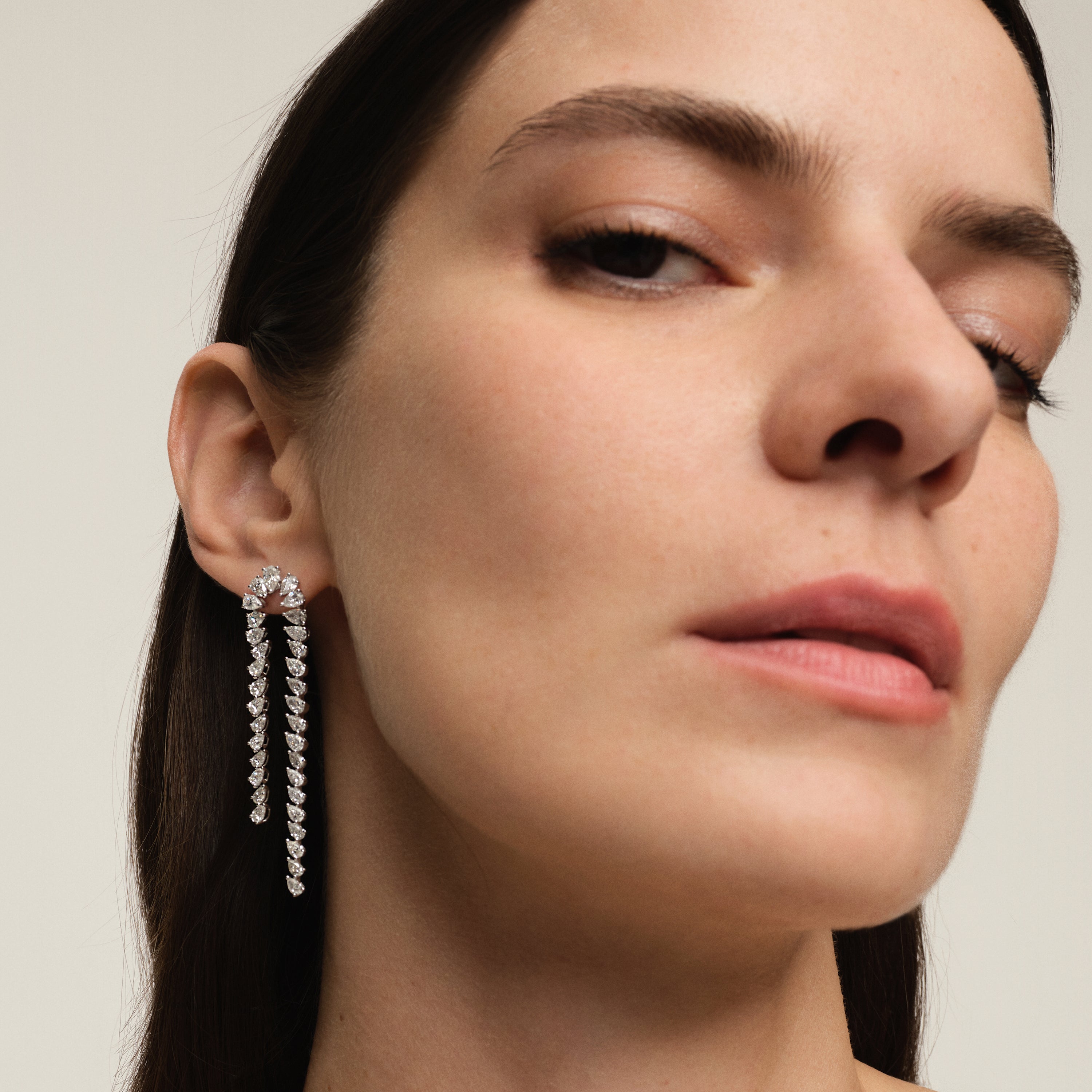 Waterfall Diamond Drop Earrings