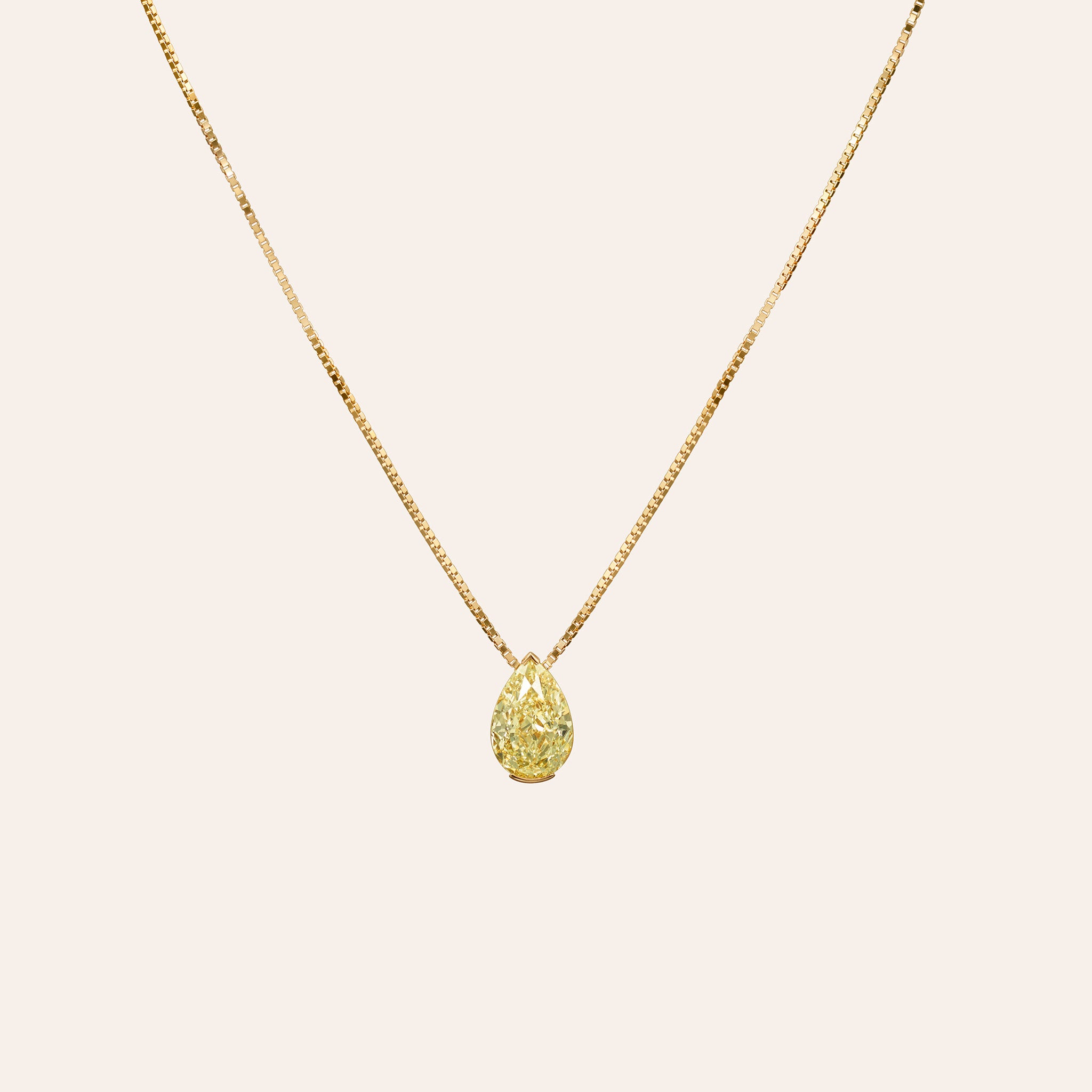 The MG Muse Fancy Yellow Diamond Pendant