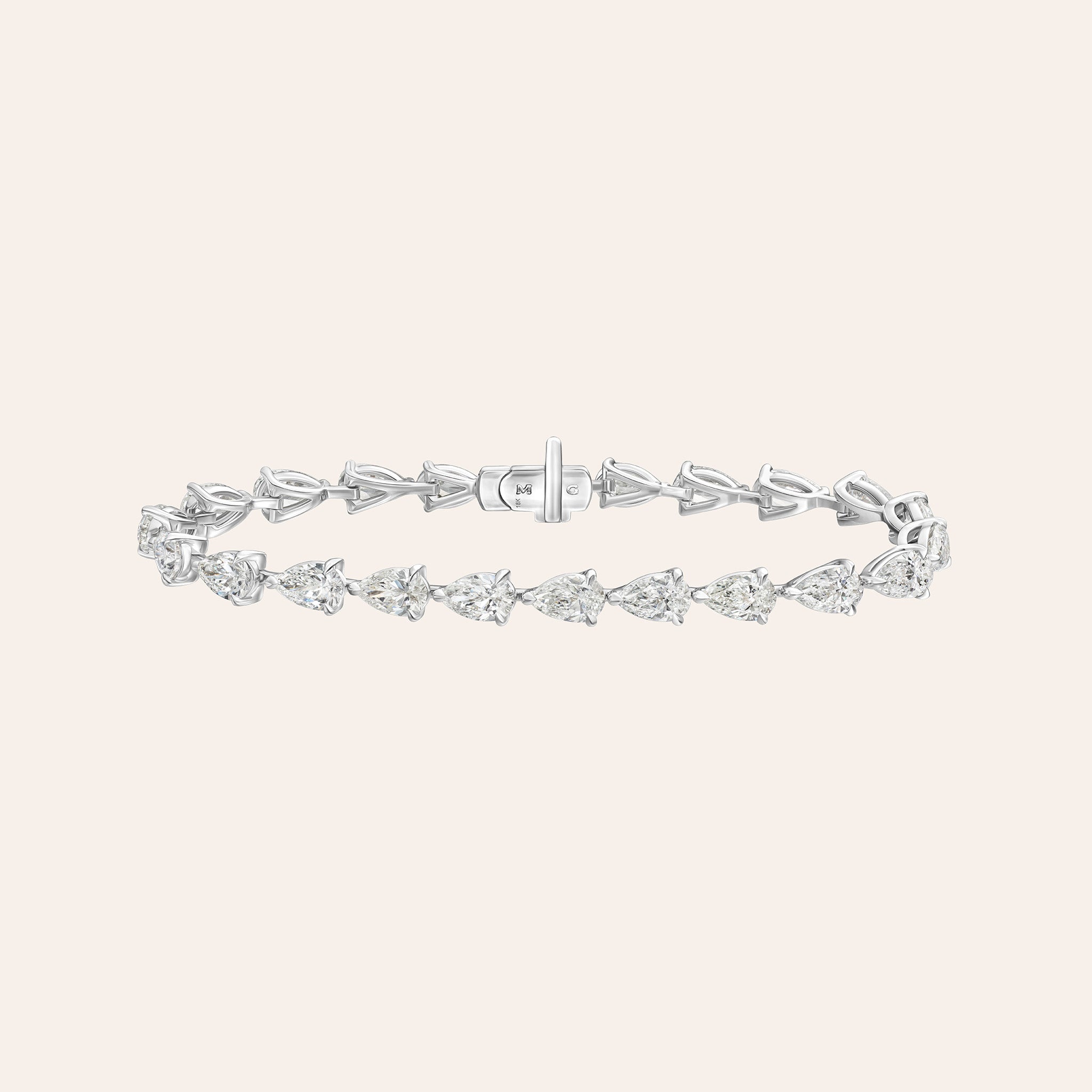 Luxe Pear Shape East-West Tennis Bracelet