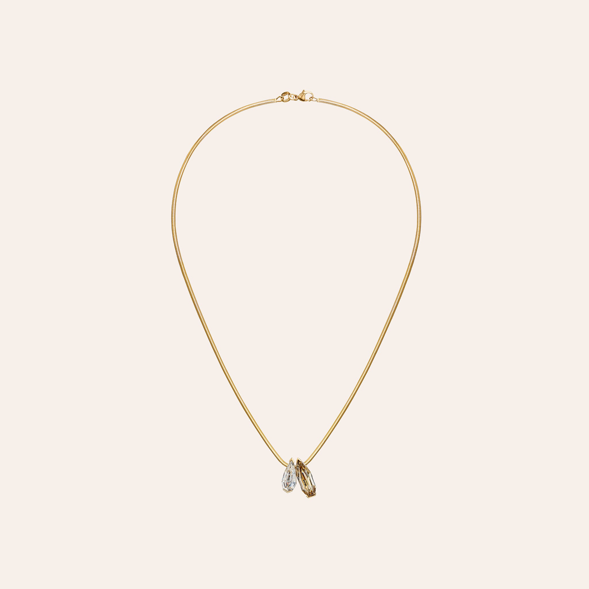 The Double Step-Cut Diamond Muse Duo Pendant