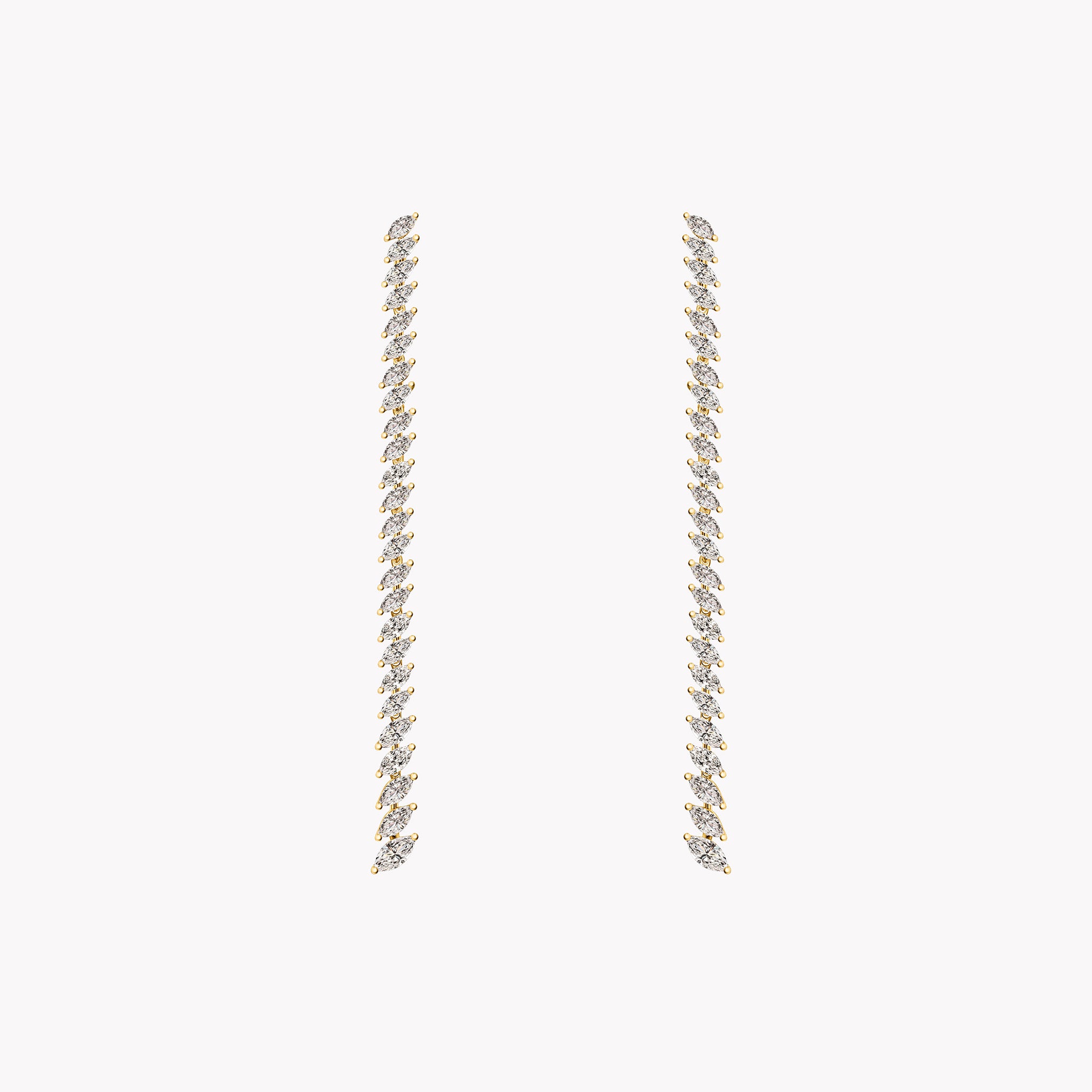 Marquise Slant Drop Earrings