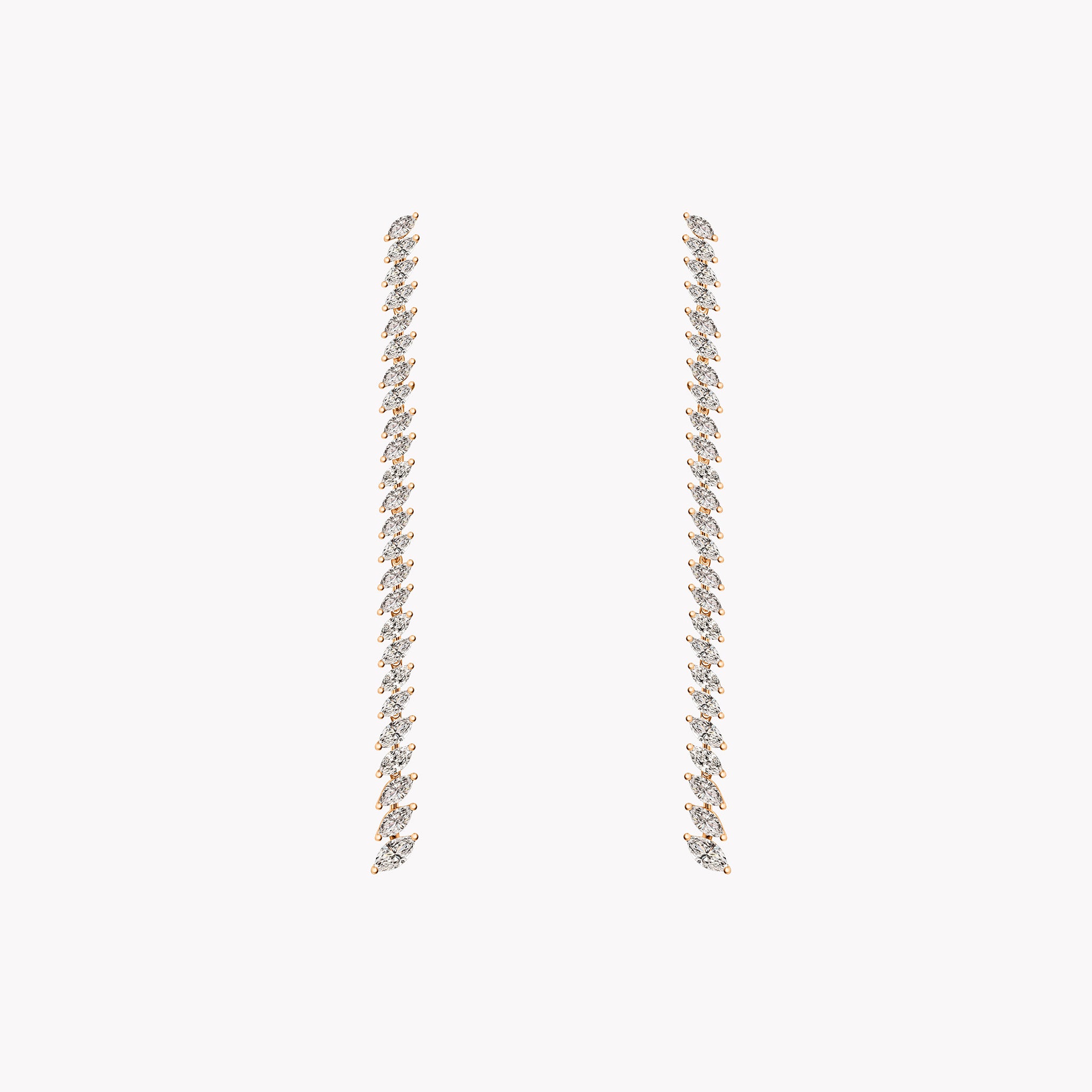 Marquise Slant Drop Earrings