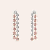 White and Fancy Pink Diamond Multi-Shape Drops
