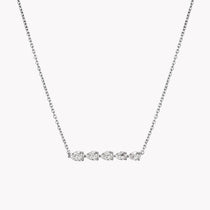 Graduating Pear Shape Bar Pendant