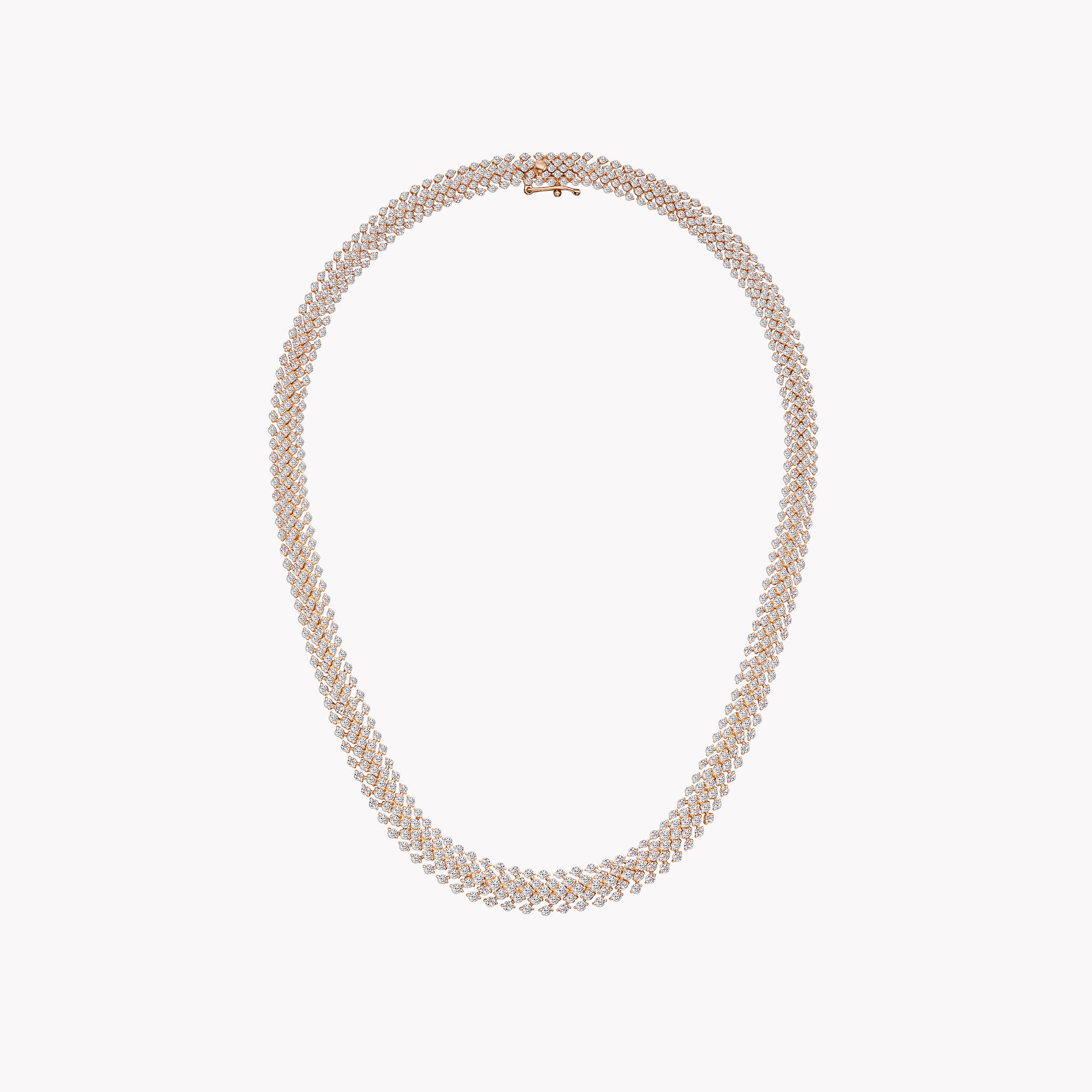 Five Row Diamond Necklace