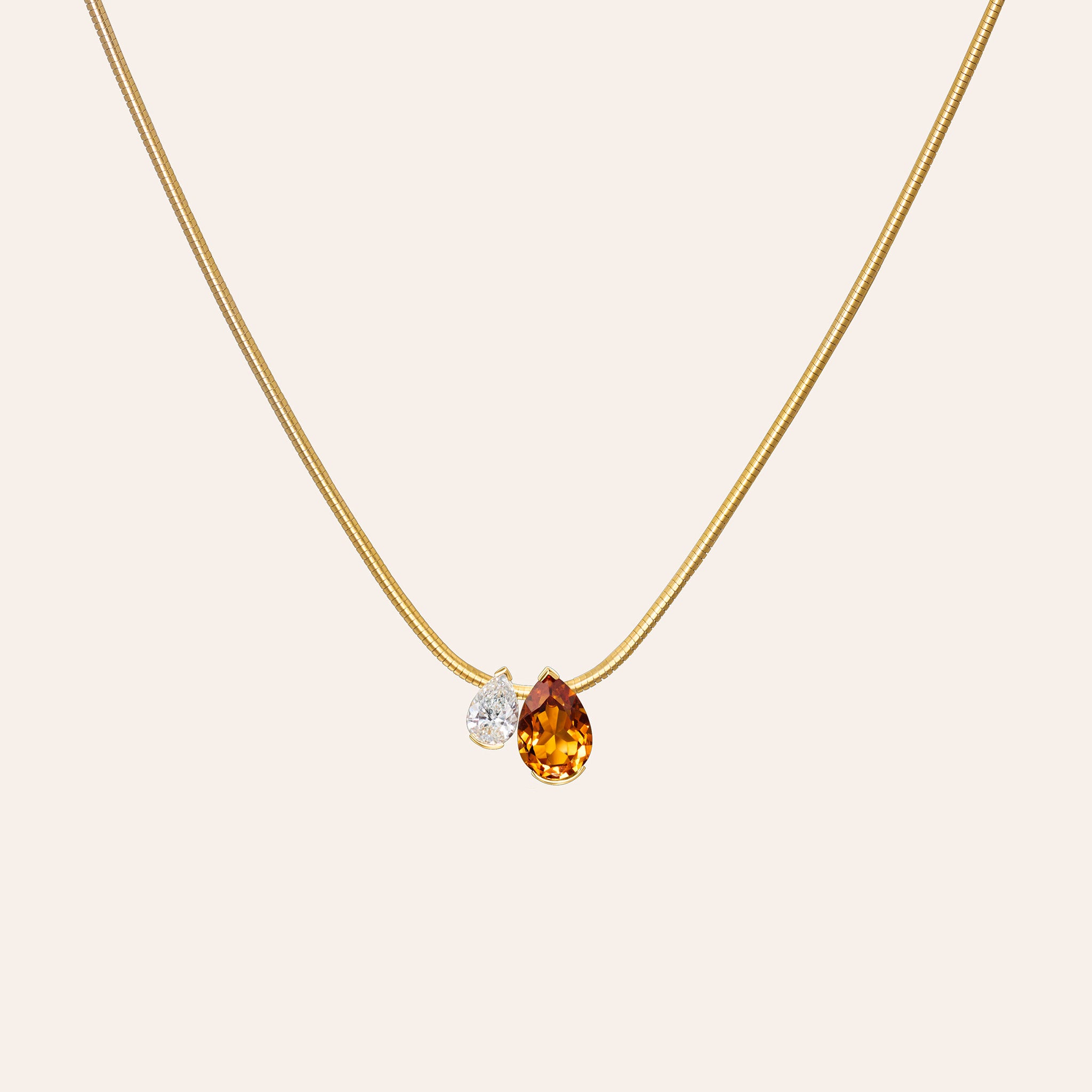 The Citrine Muse Duo Pendant