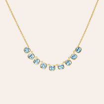 The Lena Petite Aquamarine Necklace
