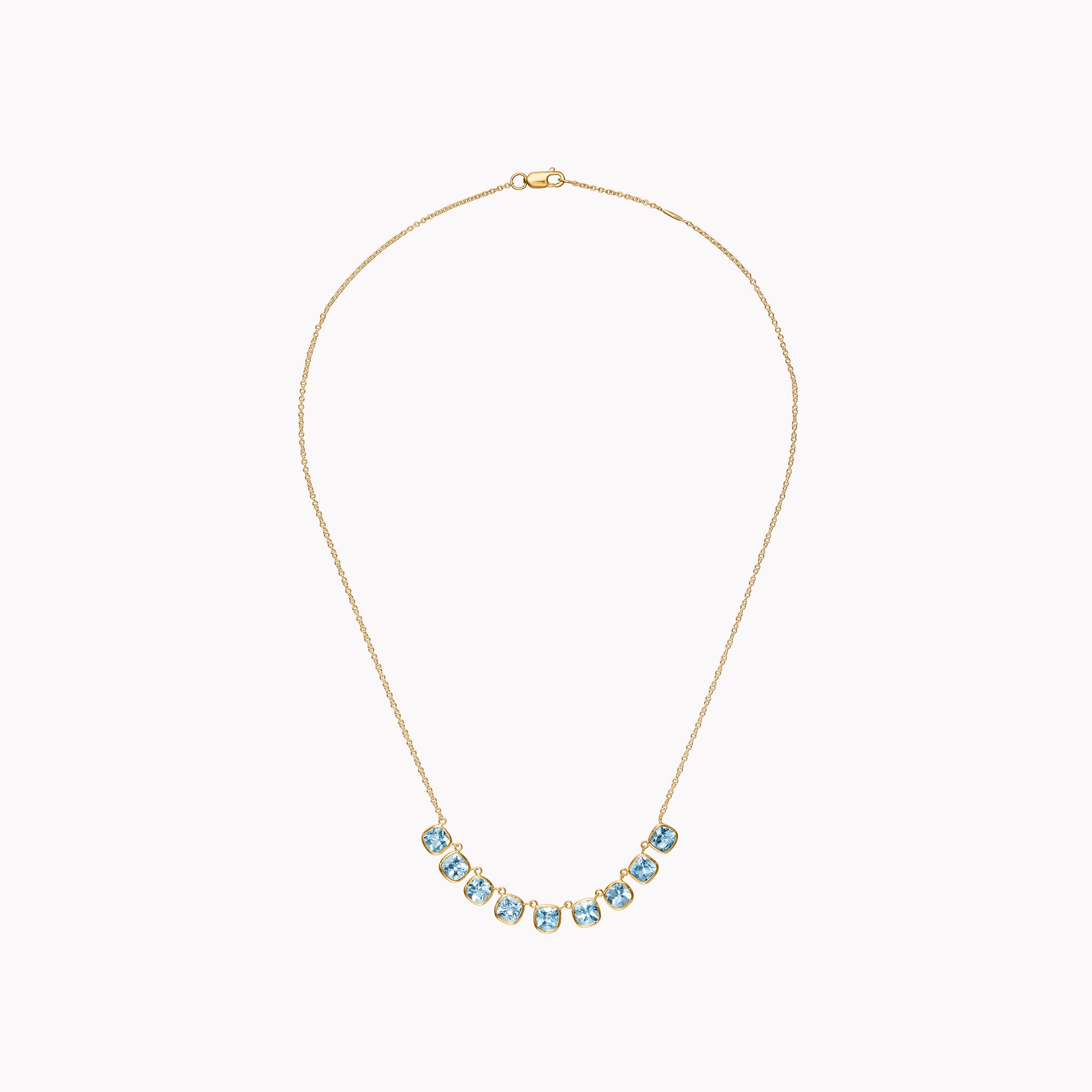 The Lena Petite Aquamarine Necklace