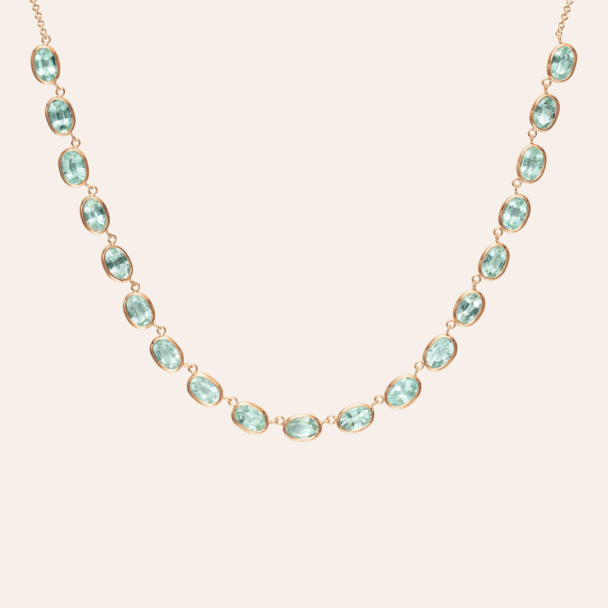 The Lena Mint Emerald Necklace