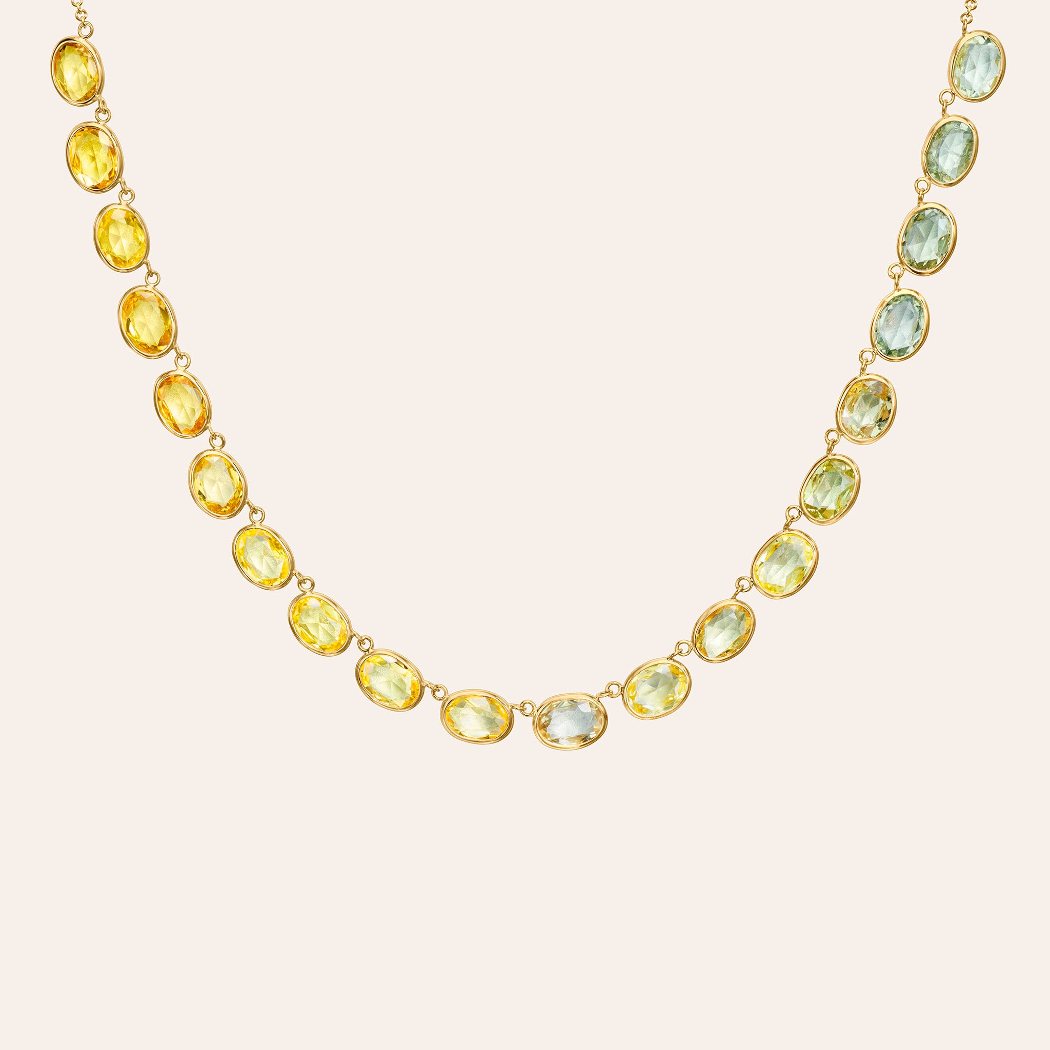 The Lena East-West Ombre Sapphire Necklace