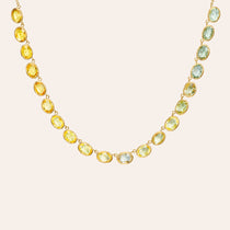 The Lena East-West Ombre Sapphire Necklace