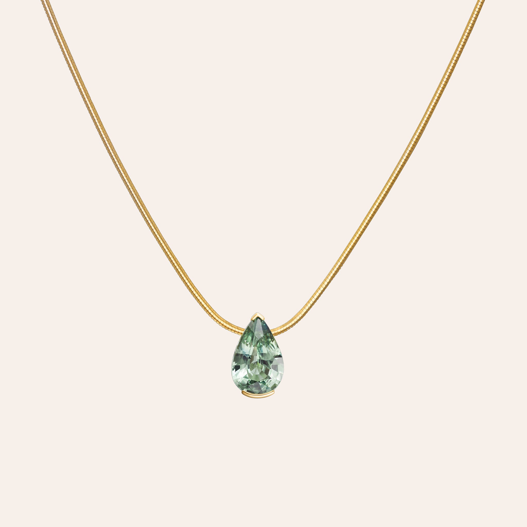 The Green Sapphire Muse Pendant