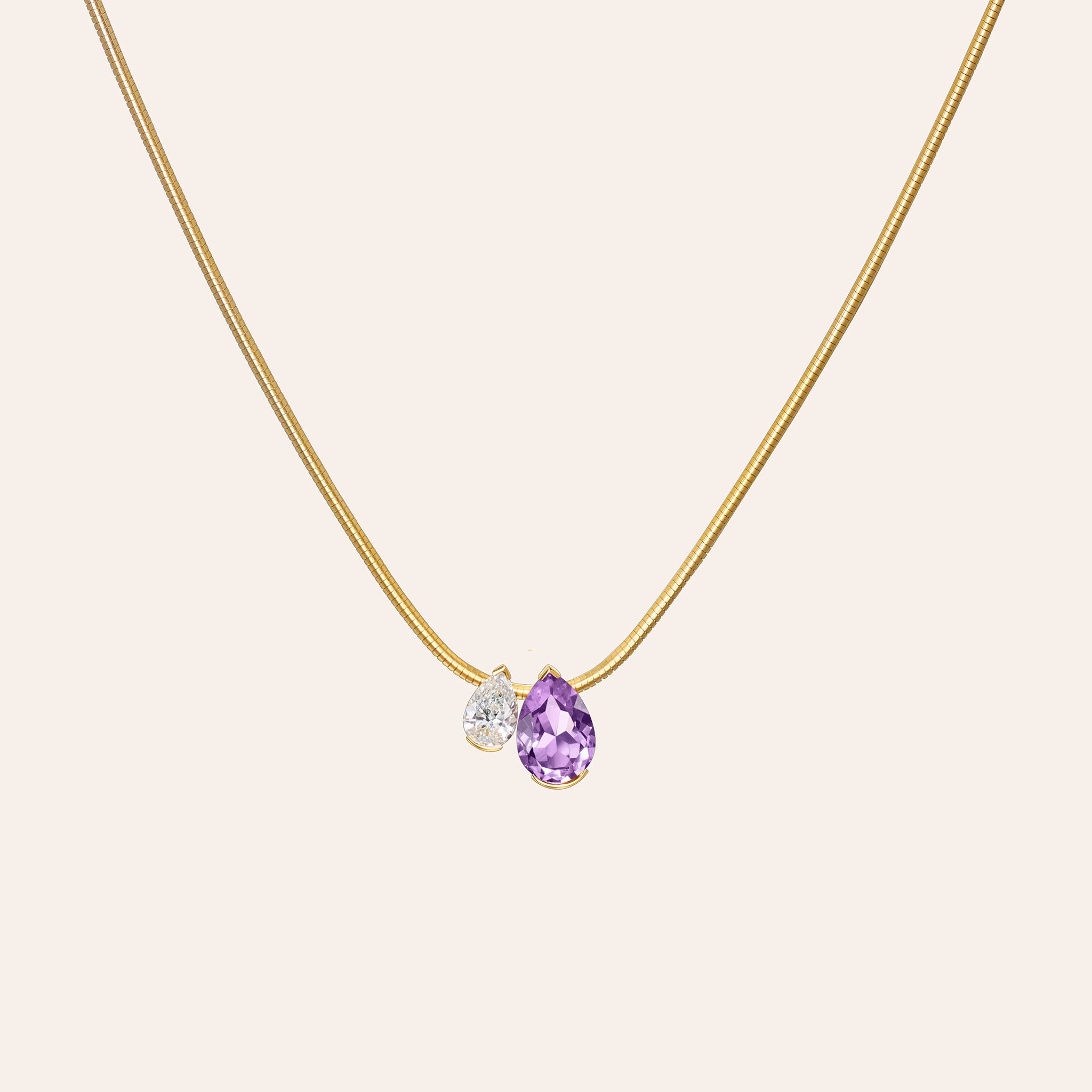 The Amethyst Muse Duo Pendant