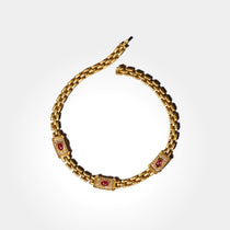 Vintage Cartier Ruby & Diamond Necklace