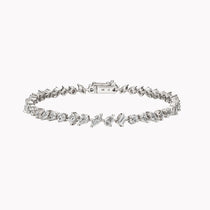Small Multi-Shape Slant Diamond Bracelet