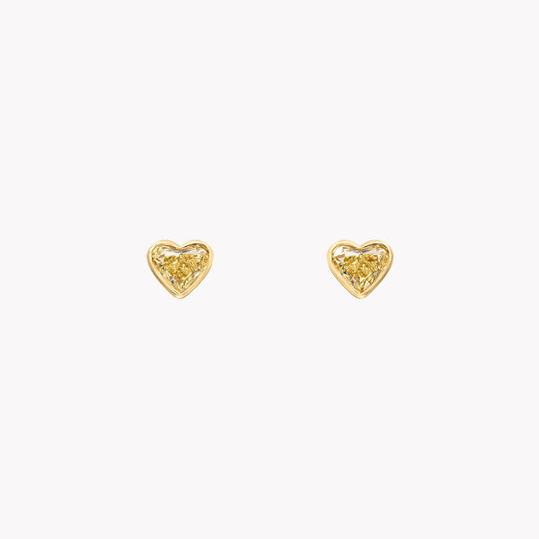 thumbnail image 2 of 14k Yellow Gold Heart Shape Stud Earring Mounting / Setting – Push Back Post, 4 Prong – Findings Outlet (USA Made) 2 of 4