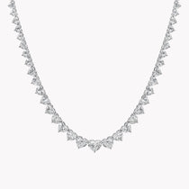 Heart Shape Riviera Diamond Necklace